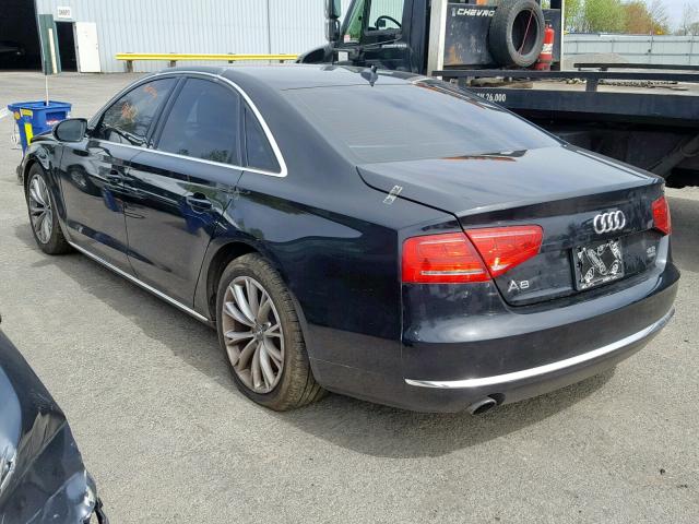 WAUAVAFD2BN013731 - 2011 AUDI A8 QUATTRO BLACK photo 3