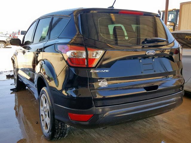 1FMCU0F79HUB66300 - 2017 FORD ESCAPE S BLACK photo 3