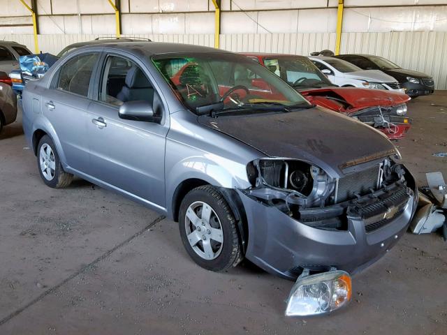 KL1TD5DE1AB085786 - 2010 CHEVROLET AVEO LS GRAY photo 1