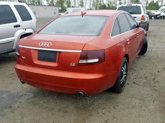 WAUEL94F55N099048 - 2005 AUDI A6 S-LINE RED photo 4