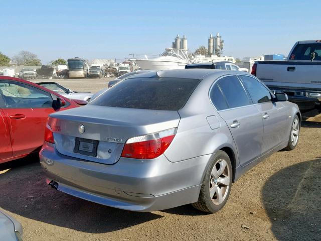 WBANE53526CK83419 - 2006 BMW 525 I GRAY photo 4