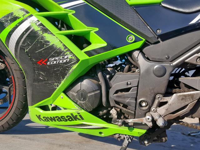 JKAEX8B13EDA07401 - 2014 KAWASAKI EX300 B GREEN photo 9