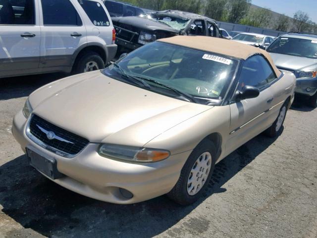 3C3EL45H5YT228226 - 2000 CHRYSLER SEBRING JX TAN photo 2