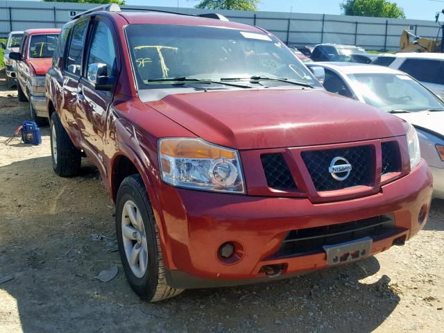 5N1AA08C89N601751 - 2009 NISSAN ARMADA SE RED photo 1