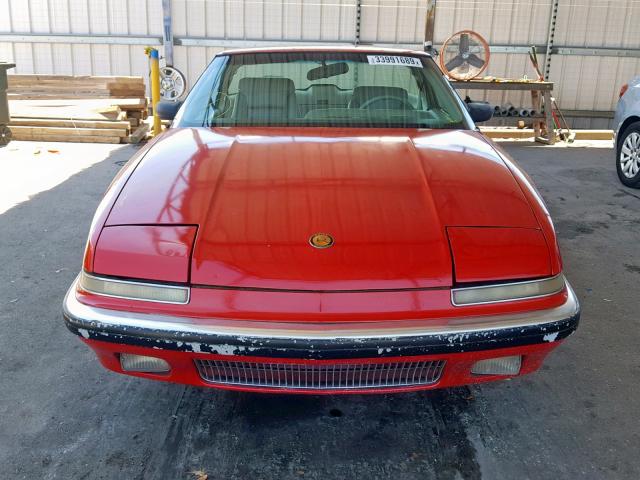 1G4EC13C2LB902310 - 1990 BUICK REATTA RED photo 9