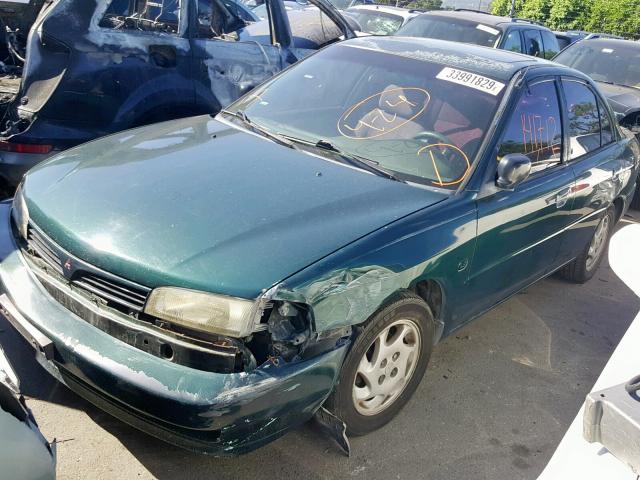 JA3AY36C0VU016553 - 1997 MITSUBISHI MIRAGE LS GREEN photo 2