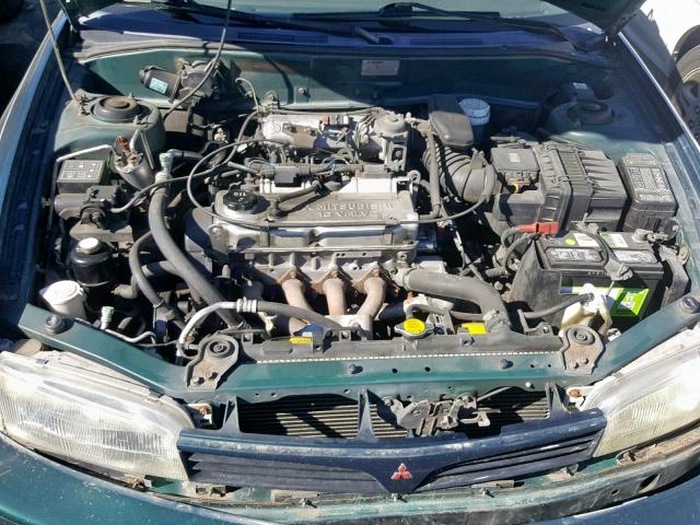 JA3AY36C0VU016553 - 1997 MITSUBISHI MIRAGE LS GREEN photo 7