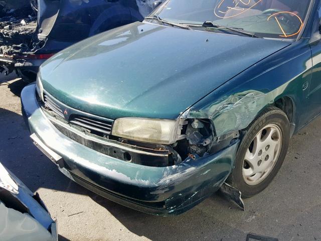 JA3AY36C0VU016553 - 1997 MITSUBISHI MIRAGE LS GREEN photo 9