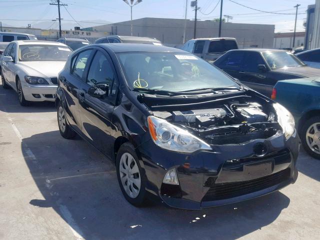 JTDKDTB3XC1024908 - 2012 TOYOTA PRIUS C BLACK photo 1