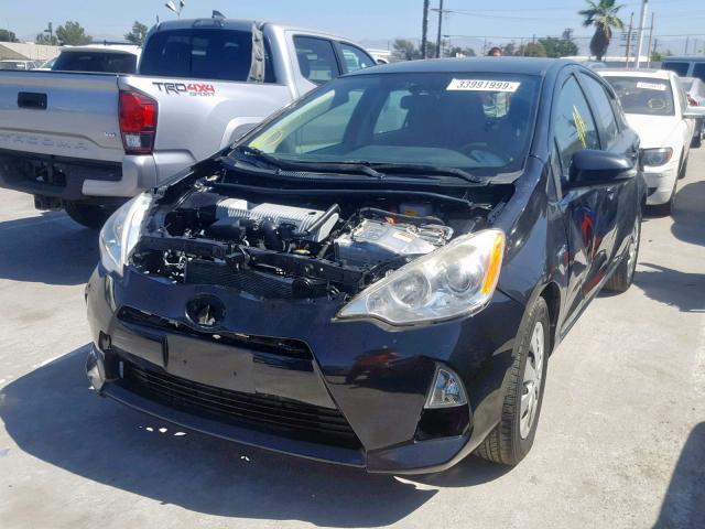 JTDKDTB3XC1024908 - 2012 TOYOTA PRIUS C BLACK photo 2