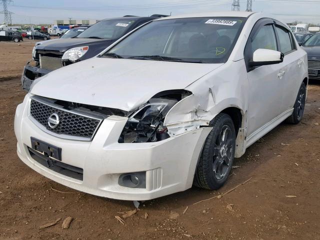 3N1AB6AP1BL647318 - 2011 NISSAN SENTRA 2.0 WHITE photo 2