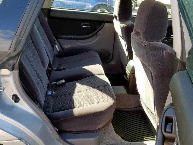 4S3BH625847305448 - 2004 SUBARU LEGACY L S SILVER photo 6