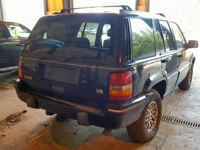 1J4GZ78YXSC714950 - 1995 JEEP GRAND CHER BLACK photo 4