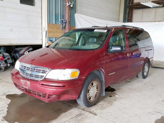 1GNDX13E83D316633 - 2003 CHEVROLET VENTURE LU BURGUNDY photo 2