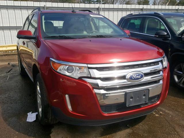 2FMDK4JC4DBC89184 - 2013 FORD EDGE SEL RED photo 1