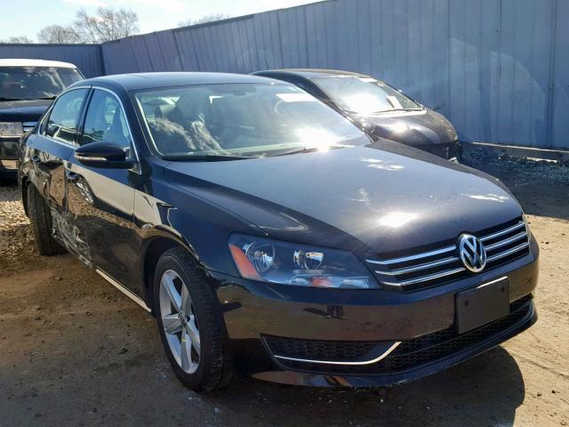 1VWBH7A36CC093027 - 2012 VOLKSWAGEN PASSAT SE BLACK photo 1