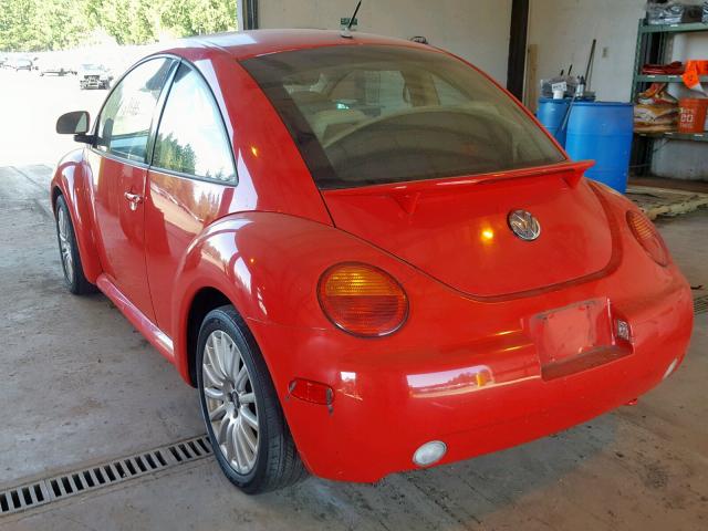 3VWBB61C1WM050102 - 1998 VOLKSWAGEN NEW BEETLE 红色 照片 3