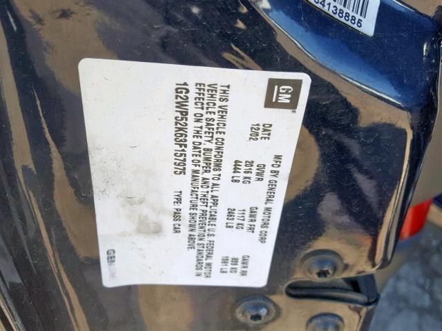 1G2WP52K63F157975 - 2003 PONTIAC GRAND PRIX 蓝色 照片 10