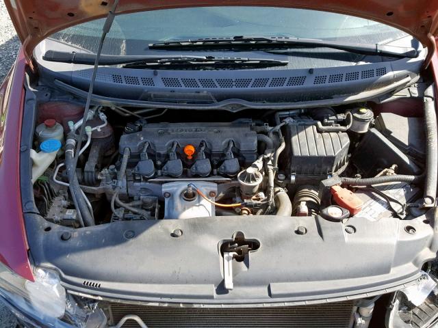 2HGFA1F6XAH503008 - 2010 HONDA CIVIC LX-S Շագանակագույն լուսանկար 7