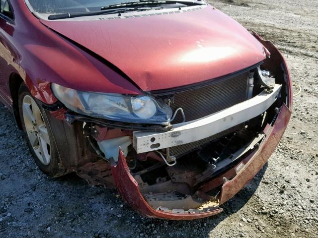 2HGFA1F6XAH503008 - 2010 HONDA CIVIC LX-S Շագանակագույն լուսանկար 9