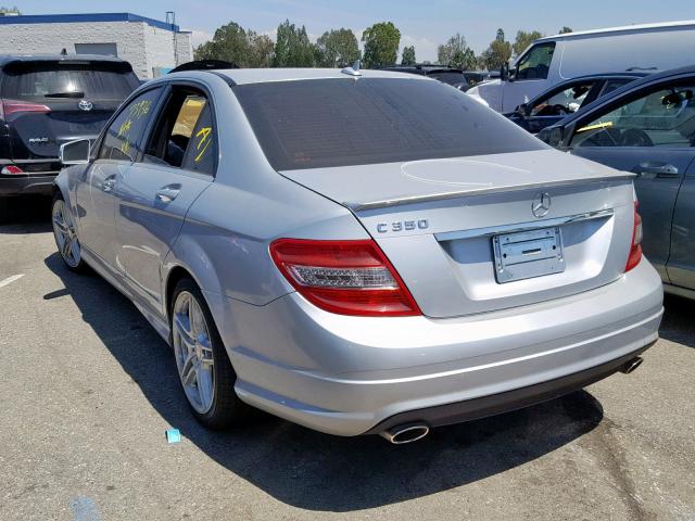 WDDGF5GB7BF631481 - 2011 MERCEDES-BENZ C 350 SILVER photo 3