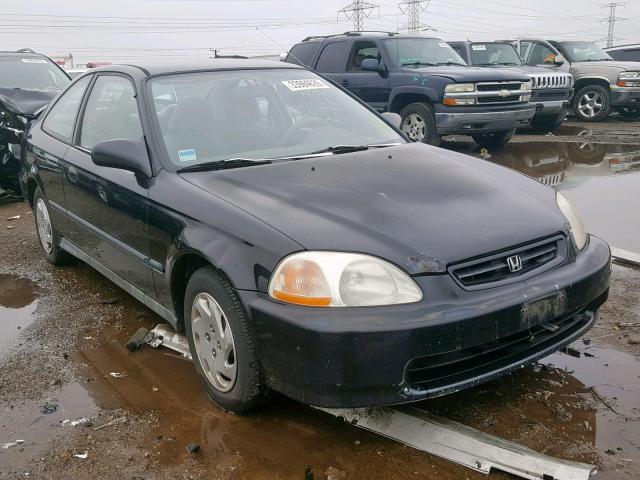 1HGEJ6221VL024805 - 1997 HONDA CIVIC DX BLACK photo 1