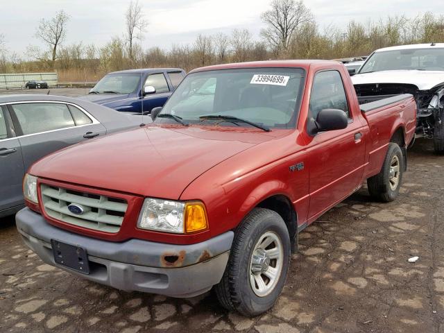 1FTYR10D03PB88399 - 2003 FORD RANGER MAROON photo 2