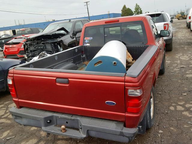 1FTYR10D03PB88399 - 2003 FORD RANGER MAROON photo 6