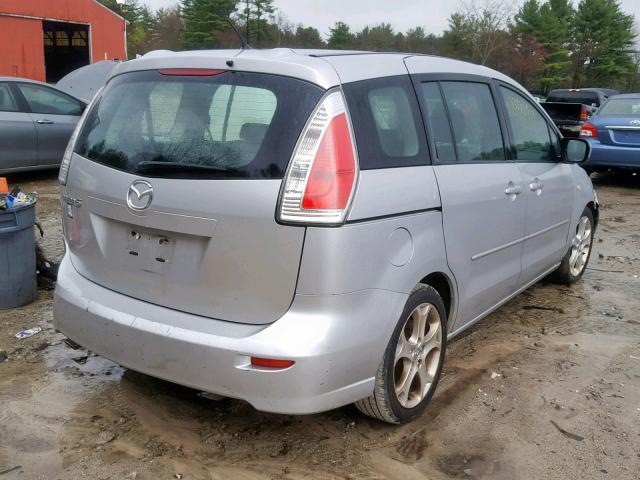 JM1CR293790351447 - 2009 MAZDA 5 SILVER photo 4