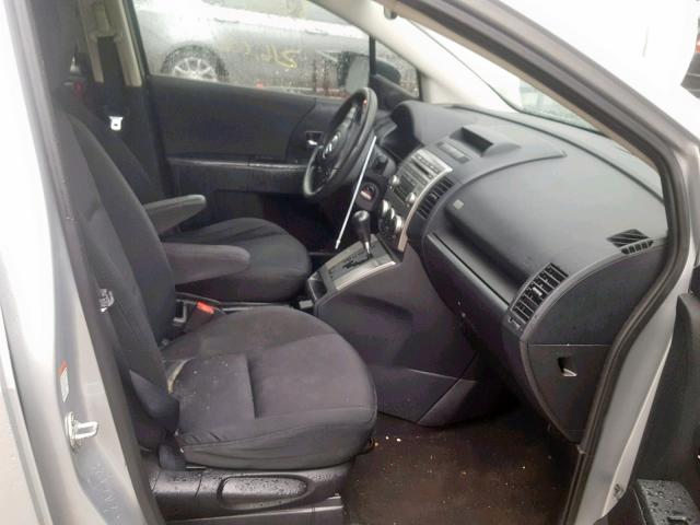 JM1CR293790351447 - 2009 MAZDA 5 SILVER photo 5