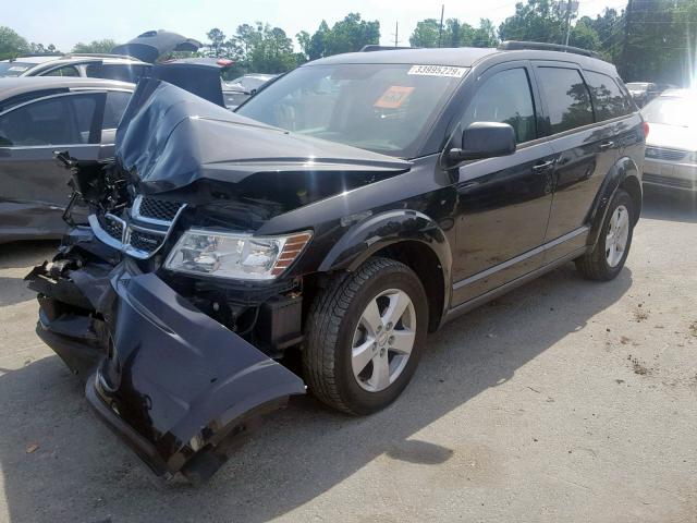 3D4PG4FB2BT536001 - 2011 DODGE JOURNEY EX BLACK photo 2