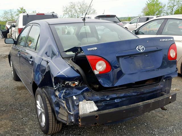 1NXBR32E76Z579123 - 2006 TOYOTA COROLLA CE BLUE photo 3