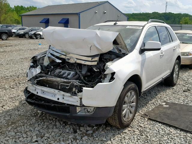 2FMDK4KC4ABB17814 - 2010 FORD EDGE LIMIT WHITE photo 2