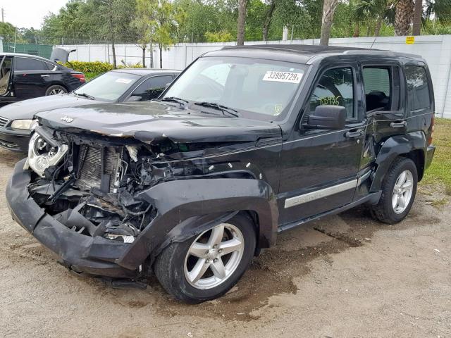 1J8GP58K69W536743 - 2009 JEEP LIBERTY LI BLACK photo 2