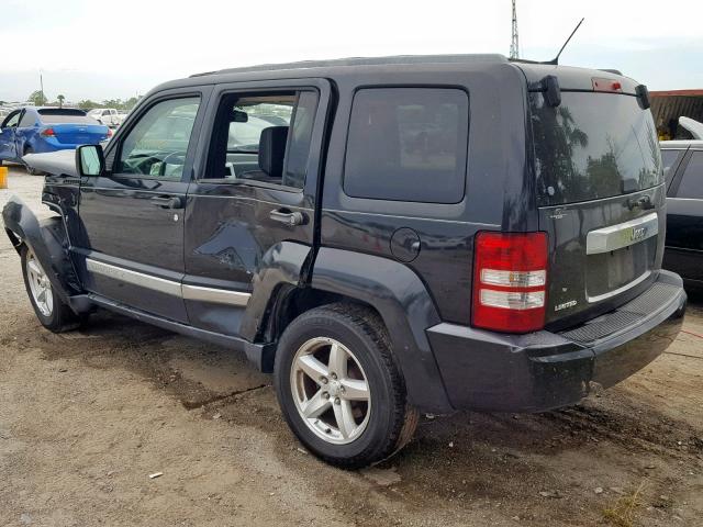 1J8GP58K69W536743 - 2009 JEEP LIBERTY LI BLACK photo 3