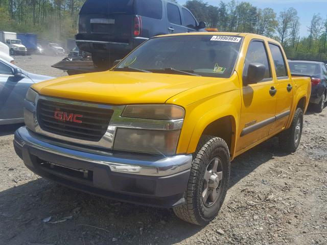 1GTDT136148169515 - 2004 GMC CANYON YELLOW photo 2