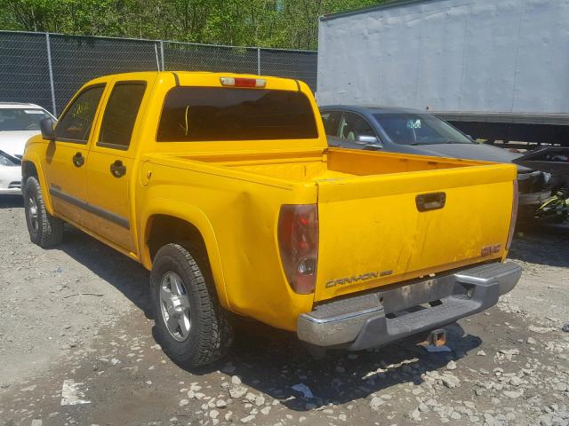 1GTDT136148169515 - 2004 GMC CANYON YELLOW photo 3