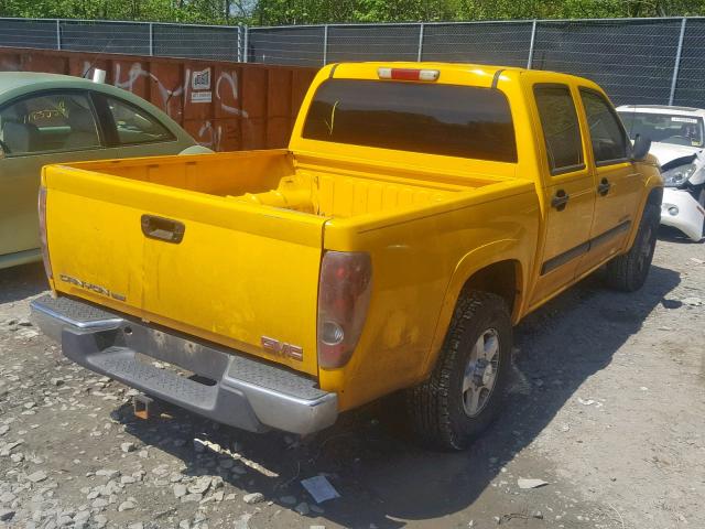 1GTDT136148169515 - 2004 GMC CANYON YELLOW photo 4