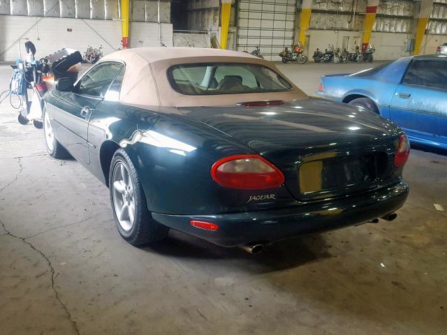 SAJGX2746VC003961 - 1997 JAGUAR XK8 GREEN photo 3