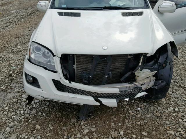 4JGBB86E89A516257 - 2009 MERCEDES-BENZ ML 350 WHITE photo 7