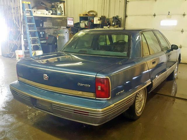 1G3CW53L1M4317508 - 1991 OLDSMOBILE 98 REGENCY BLUE photo 4