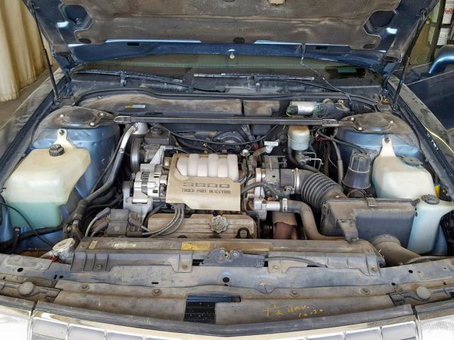 1G3CW53L1M4317508 - 1991 OLDSMOBILE 98 REGENCY BLUE photo 7