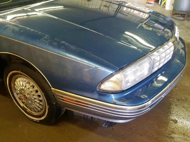 1G3CW53L1M4317508 - 1991 OLDSMOBILE 98 REGENCY BLUE photo 9