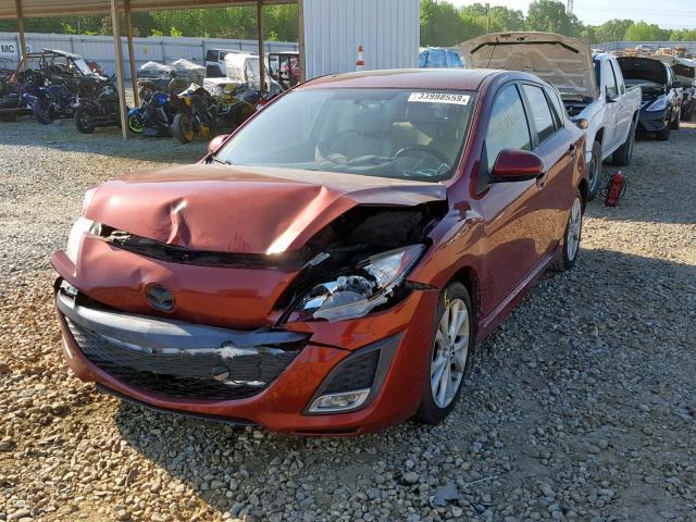 JM1BL1M58B1452934 - 2011 MAZDA 3 S RED photo 2