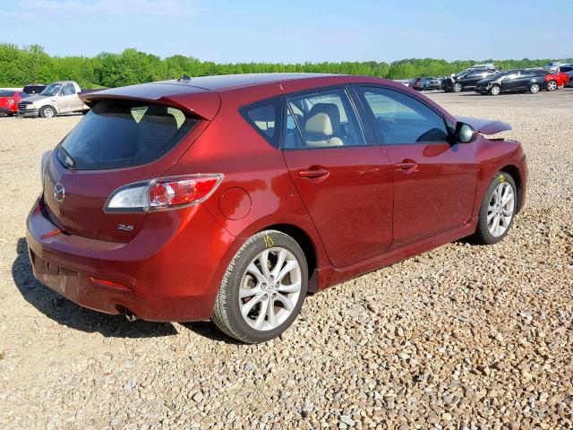 JM1BL1M58B1452934 - 2011 MAZDA 3 S RED photo 4