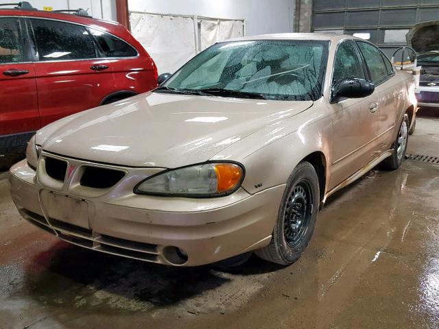 1G2NE52E75M152195 - 2005 PONTIAC GRAND AM S GOLD photo 2