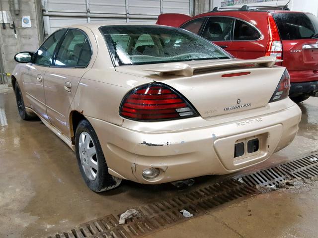 1G2NE52E75M152195 - 2005 PONTIAC GRAND AM S GOLD photo 3