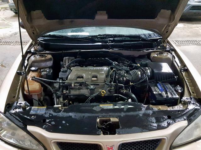 1G2NE52E75M152195 - 2005 PONTIAC GRAND AM S GOLD photo 7