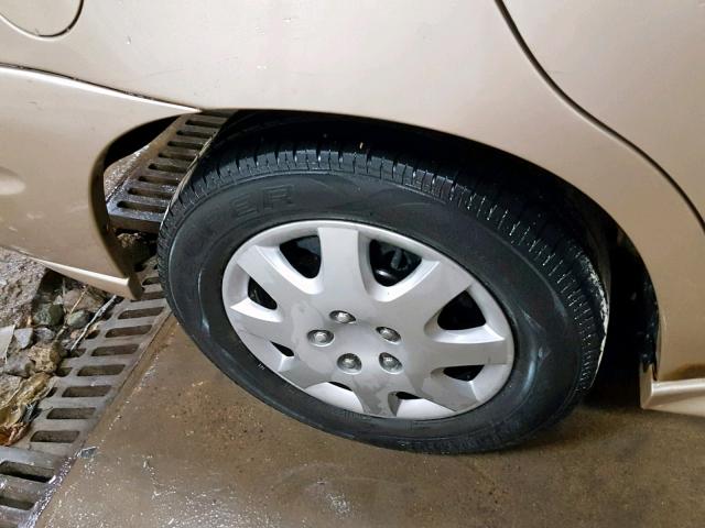 1G2NE52E75M152195 - 2005 PONTIAC GRAND AM S GOLD photo 9