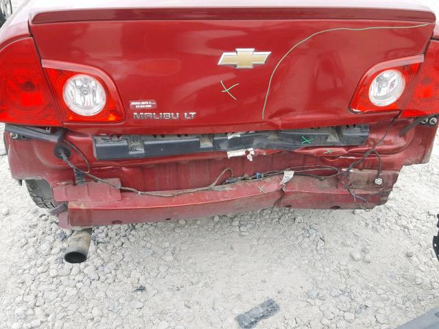 1G1ZC5E05CF320252 - 2012 CHEVROLET MALIBU 1LT 红色 照片 9